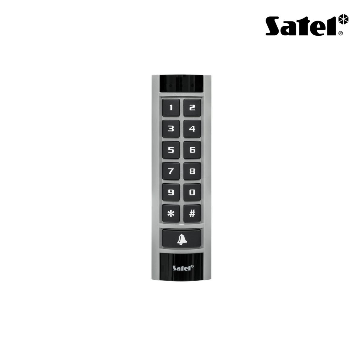 Tastiera con lettore di prossimità MIFARE (13.56 MHz) integrato. Compatibile con ACCO-NET, ACCO, INTEGRA, sistemi di terze parti (protocolli OSDP 2.2 o Wiegand) e stand-alone (128