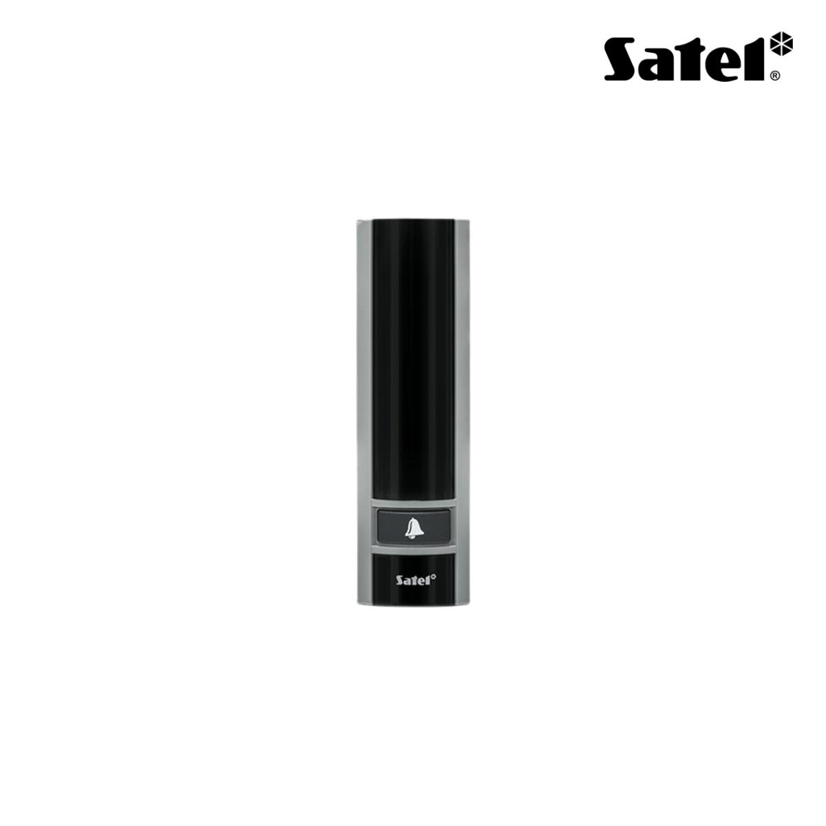 Lettore di prossimità 125KHz. Da esterno, colore grigio, con pulsante campanello