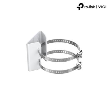 Staffa da palo in acciaio zincato<br />