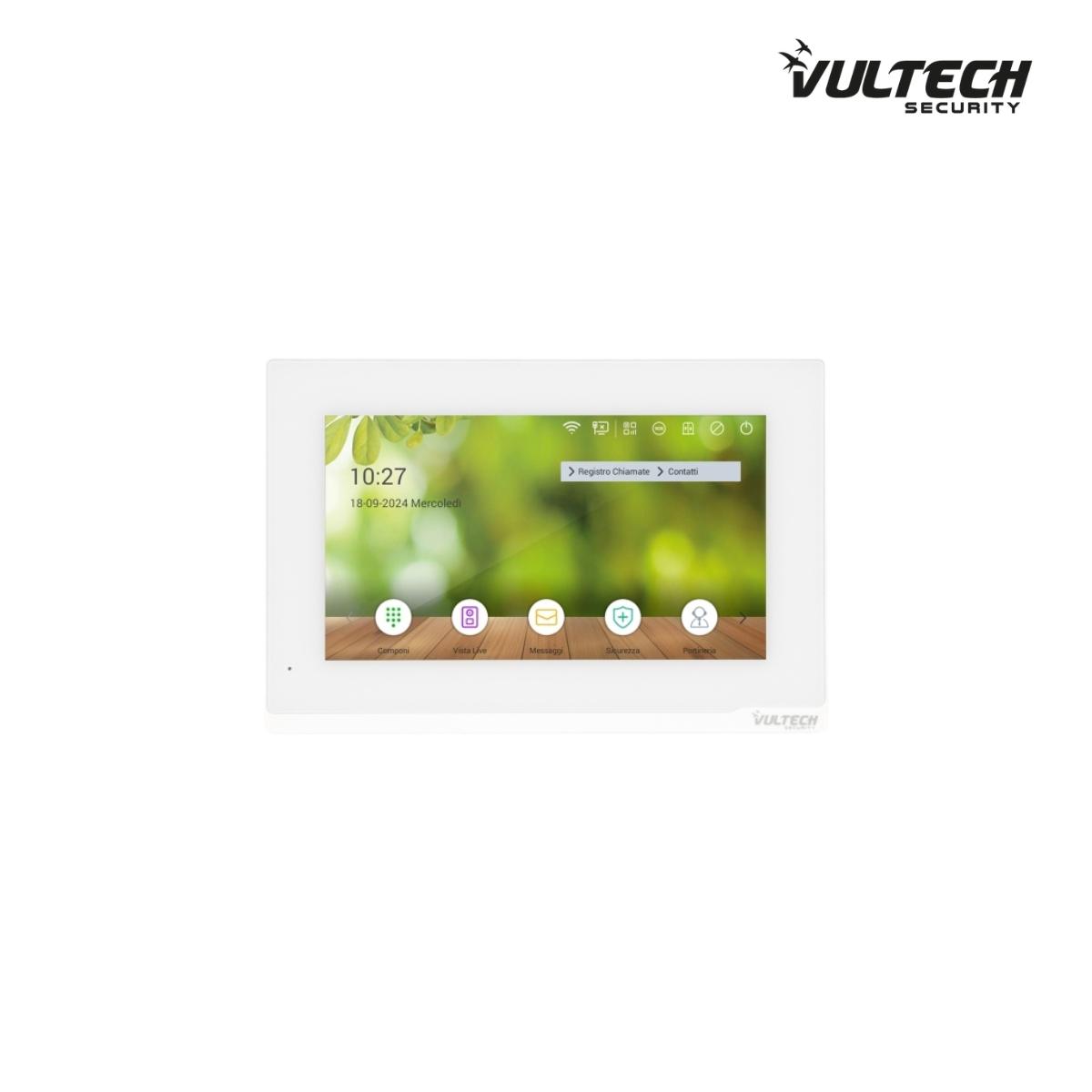 Postazione da interno 2 fili by IP , 7 Pollici Linux con Wifi colore bianco risoluzione 1024X600 VS-PI217W-2IPLXB