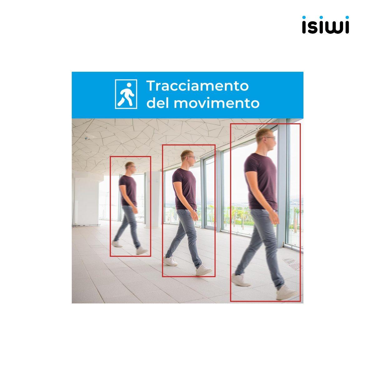 Telecamera Isiwi Wireless ORB 1080P 2Mpx Dome motorizzata ISW-DPI2ME IR LED Audio Bidirezionale Sd Card Stand Alone