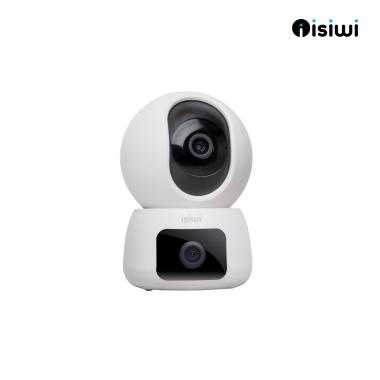 Telecamera Isiwi Wireless TWIN Doppia ottica 2K Dome motorizzata IR LED Audio Bidirezionale Sd Card Stand Alone - ISW-DPI4M2