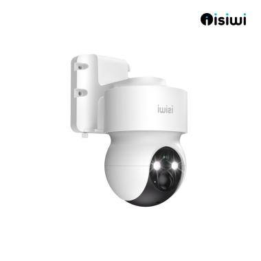 Telecamera a batteria Isiwi 4G REDIe+ 2K PT per esterno IR LED e  SHOWCOLOR  Audio Bidirezionale Sd Card IP65 Stand Alone batteria interna da 9,600 mAh e SIM CARD E-SIM INTEGRATA I